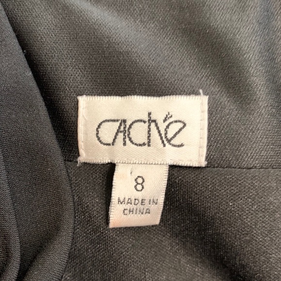 Cache Empire Babydoll Beaded Black Dress - Picture 4 of 14